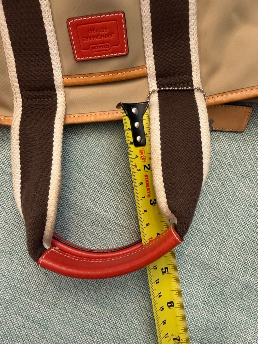 Coach Hamptons Mini Weekend Tote Bag Style 6260 Y2K Vintage with Daisy Charm - Picture 10 of 10